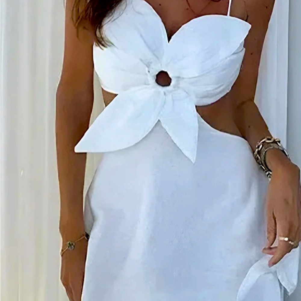 White long dress